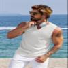 COOFANDY Mens Casual Tank Tops 2 Pack Fashion Summer Sleeveless Tees Lightweight Mens Solid Knit Tank Top S Black/White view 2