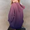 GAANBODI Hoodies for Teen Girls Cute Trendy Preppy Hooded Pocket Sweatshirts Long Sleeve Gradient Shirts Pullover 02-Purple 9-10 Years view 2