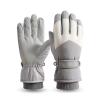 KXWDKJ Ski Snow Gloves with Touchscreen Fingers Waterproof Snowboard Gloves for Running Skiing Cycling Driving Snow Shoveling (Grey White) view 1