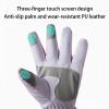 KXWDKJ Ski Snow Gloves with Touchscreen Fingers Waterproof Snowboard Gloves for Running Skiing Cycling Driving Snow Shoveling (Grey White) view 4