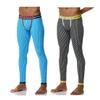 JOCKMAIL Men's Thermal Underwear Pants Mens Cotton Underwear Thermal Leggings Base Layer Bottoms (US, Alpha, Medium, Regular, Regular, Black+Blue1)