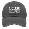 Christian Jesus I Love God But Some of His Children Get On My Nerves Funny Christian Jesus Hats for view 1