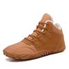WBHGDWQP Men's Winter Snow Boots Comfortable Warm Plush Lined Outdoor Non-Slip Winter Boots Men's Lightweight Hiking Boots (Brown,5) view 1