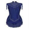 ranrann Lyrical Dance Costume for Women Sequin Rhinestones Tassel Leotard Latin Dance Bodysuit NavyBlue Small view 3