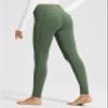 baleaf Women's Fleece Lined Leggings with 5 Pockets, Thermal Warm Winter Tights High Waisted Thick Yoga Pants Cold Gear Army Green XS view 4