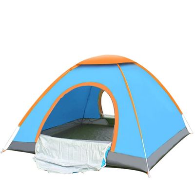 BESPORTBLE Automatic Folding Tent for 2 Compact Double Person Beach Camping Tent Glass Fiber Rods Two-Door Ventilation Perfect for Random Color