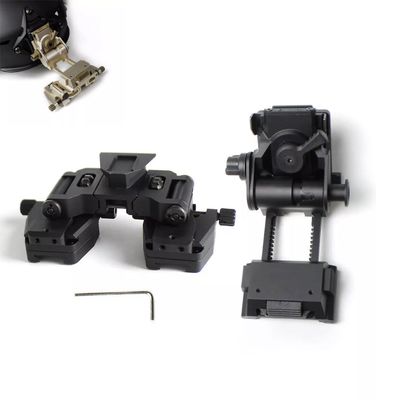 Night Vision Goggles NVG Mount for L4 G24 NVG Metal Helmet Mount +Dual Binocular Bridge Night Vision Mount for PVS 14 (Black)