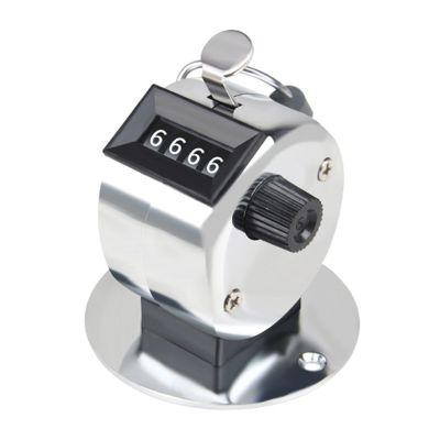 Tallies Counter 4-Digit Clickers Counter Metal Hand Tallies Counters Clickers Pitches Counter For Counting Knitting Coaching