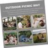 BCOATH Picnic Mat for Beach Large Picnic Blanket Camping Mattress Pad Mat Outdoor Blanket Double-Sided Aluminum Foil 3.5mm Thick view 4