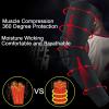 GDXTA Basketball Elbow Pads Compression Arm Sleeves, Collision Avoidance Padded Shooter Sleeves for Men Volleyball Baseball (Red,Medium) view 3
