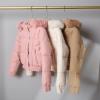 Udeniy Womens Trendy Winter Jackets Casual Crop Quilted Puffer Coat Light Weight Long Sleeve Button Down Outerwear With Hood view 4