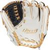 Rawlings | Liberty Advanced ColorSync Fastpitch Softball Glove | Right Hand Throw | 12.5" | Utility | X-Laced Basket Web | White/Navy/Gold view 3