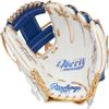 Rawlings | Liberty Advanced ColorSync Fastpitch Softball Glove | Right Hand Throw | 11.75" | Infield | Pro I Web | White/Royal/Gold view 3