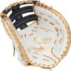 Rawlings | Liberty Advanced ColorSync Fastpitch Softball Glove | Left Hand Throw | 13" | First Base | Single Post, Double-Bar Web | White/Navy/Gold view 3