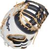 Rawlings | Liberty Advanced ColorSync Fastpitch Softball Glove | Left Hand Throw | 13" | First Base | Single Post, Double-Bar Web | White/Navy/Gold view 4