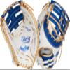 Rawlings | Liberty Advanced ColorSync Fastpitch Softball Glove | Left Hand Throw | 13" | First Base | Single Post, Double-Bar Web | White/Royal/Gold view 1