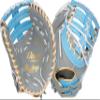 Rawlings | Liberty Advanced ColorSync Fastpitch Softball Glove | Left Hand Throw | 13" | First Base | Single Post, Double-Bar Web | Grey/Columbia Blue/Gold view 1
