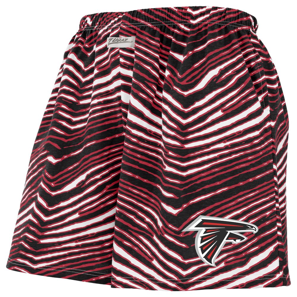 Zubaz NFL Unisex Z88 Zebra Short, Atlanta Falcons, 3X-Large