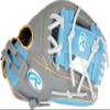 Rawlings | Liberty Advanced ColorSync Fastpitch Softball Glove | Right Hand Throw | 11.75" | Infield | Pro I Web | Grey/Columbia Blue/Gold view 2