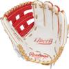 Rawlings | Liberty Advanced ColorSync Fastpitch Softball Glove | Left Hand Throw | 12.75" | Outfield | Pro H Web | White/Scarlet/Gold view 3