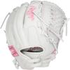 Rawlings | Liberty Advanced ColorSync Fastpitch Softball Glove | Left Hand Throw | 12.5" | Utility | X-Laced Basket Web | White/Pink view 4