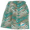 Zubaz NFL Unisex Z88 Zebra Short, Miami Dolphins, Medium view 1