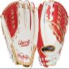 Rawlings | Liberty Advanced ColorSync Fastpitch Softball Glove | Right Hand Throw | 12.5" | Utility | X-Laced Basket Web | White/Scarlet/Gold view 1