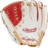 Rawlings | Liberty Advanced ColorSync Fastpitch Softball Glove | Right Hand Throw | 12.5" | Utility | X-Laced Basket Web | White/Scarlet/Gold view 3