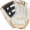 Rawlings | Liberty Advanced ColorSync Fastpitch Softball Glove | Left Hand Throw | 12.75" | Outfield | Pro H Web | White/Navy/Gold view 3