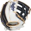 Rawlings | Liberty Advanced ColorSync Fastpitch Softball Glove | Left Hand Throw | 12.75" | Outfield | Pro H Web | White/Navy/Gold view 4
