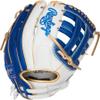 Rawlings | Liberty Advanced ColorSync Fastpitch Softball Glove | Left Hand Throw | 12.75" | Outfield | Pro H Web | White/Royal/Gold view 4