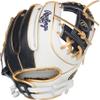 Rawlings | Liberty Advanced ColorSync Fastpitch Softball Glove | Right Hand Throw | 11.75" | Infield | Pro I Web | White/Navy/Gold view 4