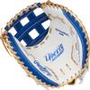 Rawlings | Liberty Advanced ColorSync Fastpitch Softball Glove | Right Hand Throw | 34" | Catcher | Modified Pro H Web | White/Royal/Gold view 3