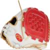 Rawlings | Liberty Advanced ColorSync Fastpitch Softball Glove | Right Hand Throw | 12" | Utility | Basket Web | White/Scarlet/Gold view 2