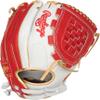 Rawlings | Liberty Advanced ColorSync Fastpitch Softball Glove | Right Hand Throw | 12" | Utility | Basket Web | White/Scarlet/Gold view 4