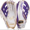 Rawlings | Liberty Advanced ColorSync Fastpitch Softball Glove | Left Hand Throw | 12.75" | Outfield | Pro H Web | White/Purple/Gold view 1