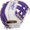 Rawlings | Liberty Advanced ColorSync Fastpitch Softball Glove | Left Hand Throw | 12.75" | Outfield | Pro H Web | White/Purple/Gold view 4