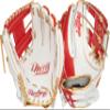 Rawlings | Liberty Advanced ColorSync Fastpitch Softball Glove | Right Hand Throw | 11.75" | Infield | Pro I Web | White/Scarlet/Gold view 1