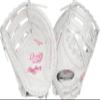 Rawlings | Liberty Advanced ColorSync Fastpitch Softball Glove | Left Hand Throw | 13" | First Base | Single Post, Double-Bar Web | White/Pink view 1