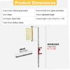 3.9-11.5Ft Vertical Jump Tester | Wall Mounted Vertical Jump Trainer | Vertical Jump Measurement Tool | Vertical Jump Excise Stick Pole | Jump Height Training Aid for Volleyball Basketball view 2