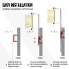 3.9-11.5Ft Vertical Jump Tester | Wall Mounted Vertical Jump Trainer | Vertical Jump Measurement Tool | Vertical Jump Excise Stick Pole | Jump Height Training Aid for Volleyball Basketball view 3