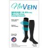 NuVein Men's Compression Socks, 15-20 mmHg Support, Dress Trouser Style, Over Calf Knee High, Tan, Large view 2
