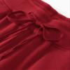 Weintee Women's Petite Cotton Sweatpants with Pockets L Red view 4