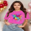 90s Shirts for Women I Love The 90S Tshirts Vintage 1990s Outfit for Party Gift Casual Short Sleeve Tops Rosepink view 3