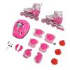 Inline Skates, Improved Balance Children's Blade Skates Adjustable 4 Light Up Wheels PVC and Rubber for Birthday view 3