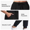 Auranso Girls Joggers 3 Pack Quick Dry Casual Sweatpants Kids Athletic Lounge Joggers Boys Active Running Pants with Pockets 13-14 Years Black Dark-Grey Pure-Grey view 4