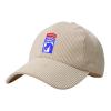 18th Airborne Corps Patch with Sapper Tab Adult Corduroy Baseball Cap Soft Adjustable Dad Hat Trucker Hats37 Beige view 1