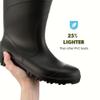 Heartland All Purpose 15 Waterproof Steel Toe Boots for Men - Lightweight, Flexible PVC Boots with Easy On/Off, Slip-Resistant Outsoles, Black - 10 view 2