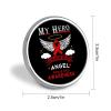 My Hero Is Now My Angel Sickle Cell Awareness Theme Round Metal Badge Lapel Pin,Stylish Patriotic Pattern Button Brooch Decorative Badges for Men Women view 2