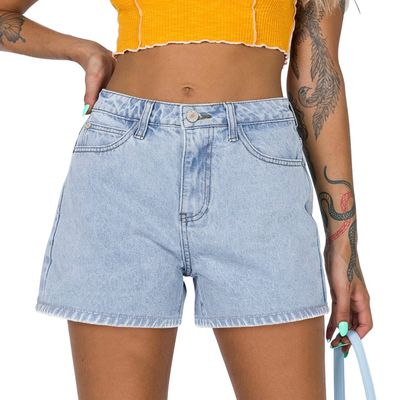 Womens High Waisted Denim Shorts Stretchy Straight Leg Jean Shorts Summer Hot Short Pants Light Blue S